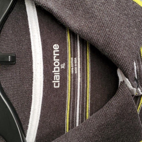 Dark gray and green polo - Picture 3 of 7